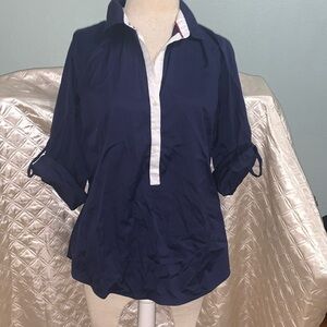 Zara basic fitted blouse